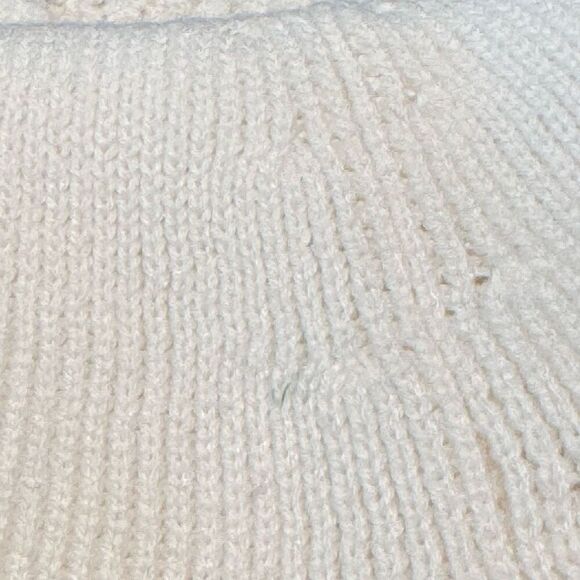 MICHAEL Michael Kors Cowl Neck Sweater Women’s M NWT Ecru Waffle Knit - Picture 5 of 11